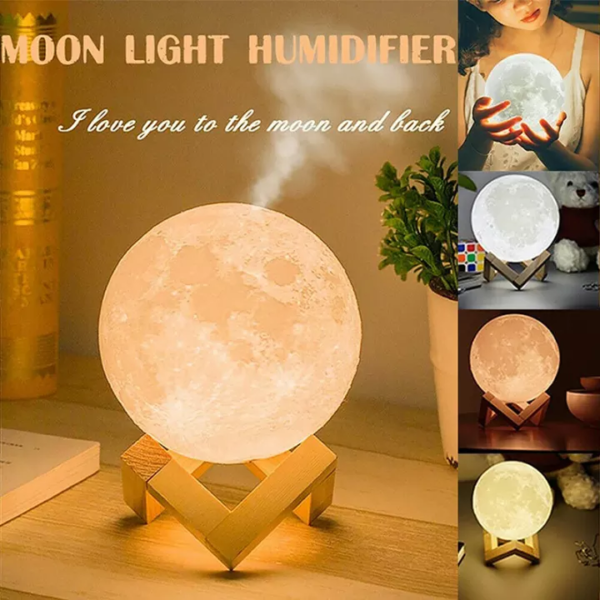 3D Moon Lamp Air Humidifier